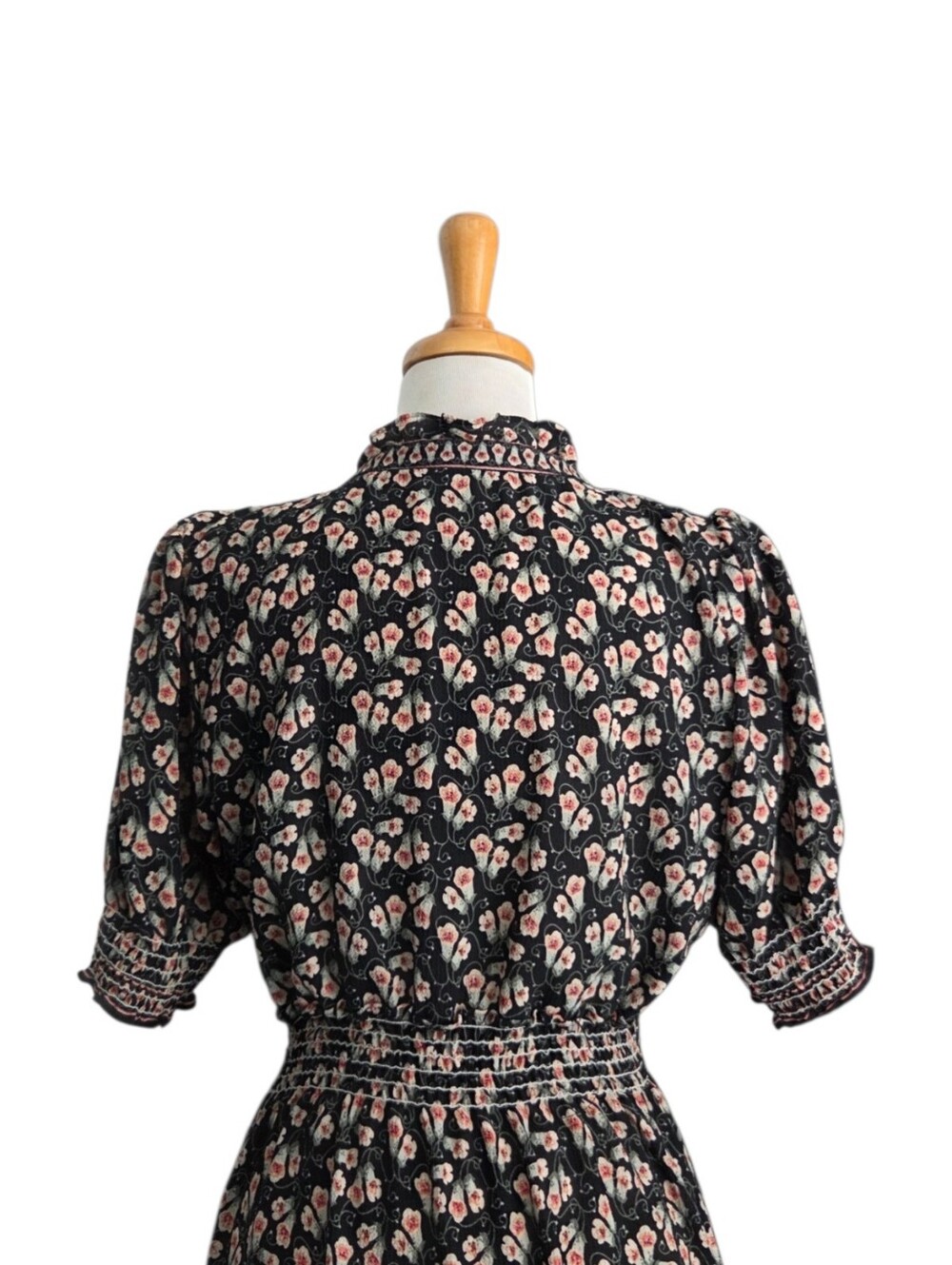 Max Studio Floral Maxi Dress Women's Size L Folkloric Bohemian - Picture 4 of 10